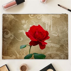 Red Rose Art Cosmetic Bag (XXL) from ArtsNow.com Back