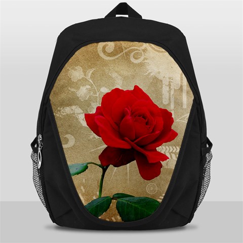 Red Rose Art Backpack Bag from ArtsNow.com Front