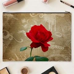 Red Rose Art Cosmetic Bag (XXXL) from ArtsNow.com Back