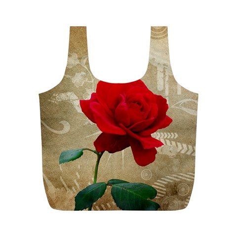 Red Rose Art Full Print Recycle Bag (M) from ArtsNow.com Front