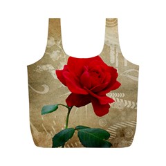 Red Rose Art Full Print Recycle Bag (M) from ArtsNow.com Front