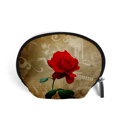 Red Rose Art Accessory Pouch (Small) from ArtsNow.com Front