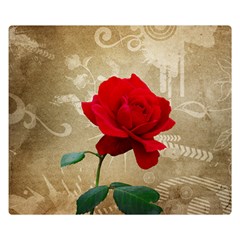 Red Rose Art Double Sided Flano Blanket (Small) from ArtsNow.com 50 x40  Blanket Front