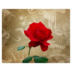 Red Rose Art Double Sided Flano Blanket (Medium) from ArtsNow.com 60 x50  Blanket Front