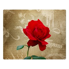 Red Rose Art Double Sided Flano Blanket (Large) from ArtsNow.com 80 x60  Blanket Front