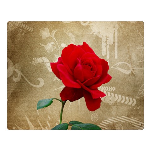 Red Rose Art Double Sided Flano Blanket (Large) from ArtsNow.com Blanket Back