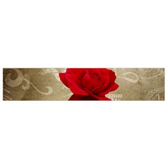 Red Rose Art Small Flano Scarf from ArtsNow.com Back