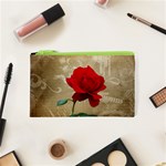 Red Rose Art Cosmetic Bag (XS)