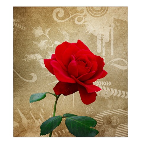 Red Rose Art Duvet Cover Double Side (King Size) from ArtsNow.com Front