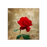 Red Rose Art Satin Bandana Scarf