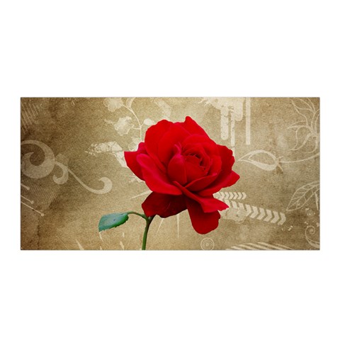 Red Rose Art Satin Wrap from ArtsNow.com Front