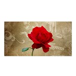 Red Rose Art Satin Wrap