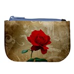 Red Rose Art Large Coin Purse