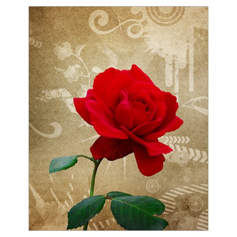 Red Rose Art Drawstring Pouch (XL) from ArtsNow.com Front