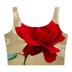 Red Rose Art Midi Sleeveless Dress from ArtsNow.com Top Front