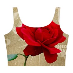 Red Rose Art Midi Sleeveless Dress from ArtsNow.com Top Back