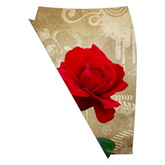 Red Rose Art Midi Wrap Pencil Skirt from ArtsNow.com Front Left