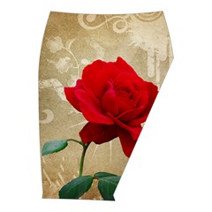 Red Rose Art Midi Wrap Pencil Skirt from ArtsNow.com  Front Right 