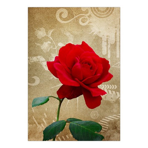 Red Rose Art Large Tapestry from ArtsNow.com Front