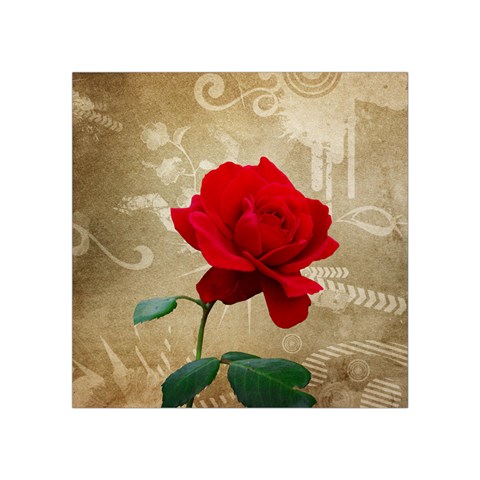 Red Rose Art Square Tapestry (Small) from ArtsNow.com Front