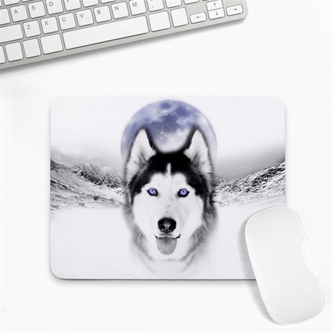 Wolf Moon Mountains Small Mousepad from ArtsNow.com Front