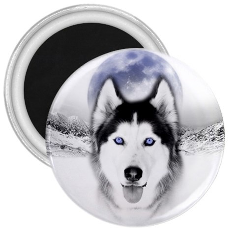 Wolf Moon Mountains 3  Magnet from ArtsNow.com Front