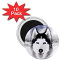 Wolf Moon Mountains 1.75  Magnet (10 pack) 