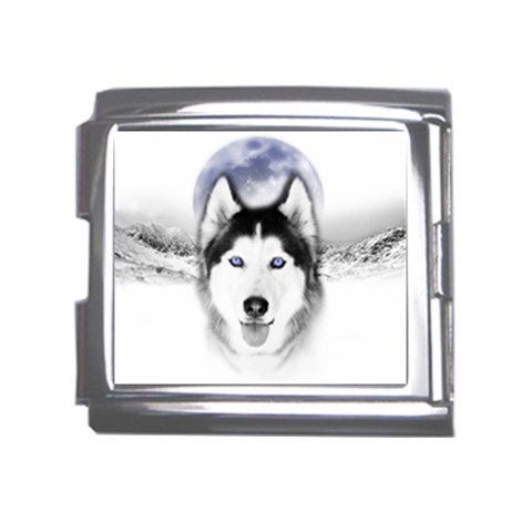 Wolf Moon Mountains Mega Link Italian Charm (18mm) from ArtsNow.com Front
