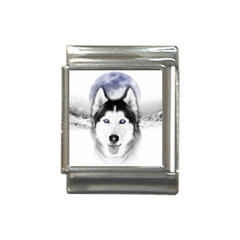 Wolf Moon Mountains Italian Charm (13mm) from ArtsNow.com Front