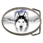 Wolf Moon Mountains Belt Buckle