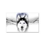 Wolf Moon Mountains Sticker (Rectangular)