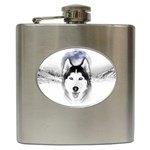 Wolf Moon Mountains Hip Flask (6 oz)