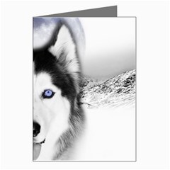 Wolf Moon Mountains Greeting Card from ArtsNow.com Left