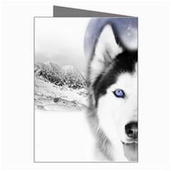 Wolf Moon Mountains Greeting Card from ArtsNow.com Right