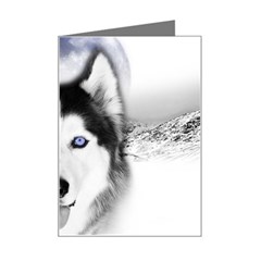 Wolf Moon Mountains Mini Greeting Card from ArtsNow.com Left