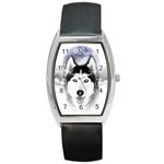 Wolf Moon Mountains Barrel Style Metal Watch