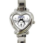 Wolf Moon Mountains Heart Italian Charm Watch