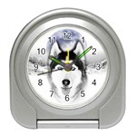 Wolf Moon Mountains Travel Alarm Clock