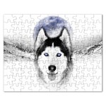 Wolf Moon Mountains Jigsaw Puzzle (Rectangular)