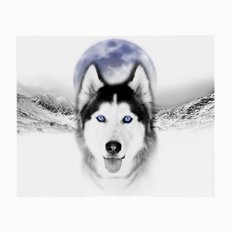 Wolf Moon Mountains Small Glasses Cloth from ArtsNow.com Front
