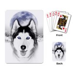 Wolf Moon Mountains Playing Cards Single Design