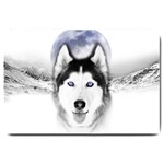 Wolf Moon Mountains Large Doormat