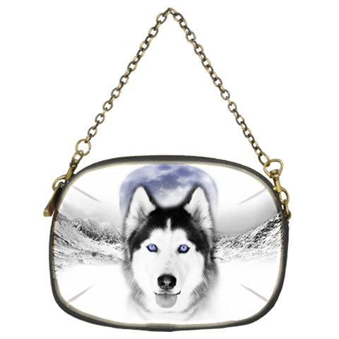 Wolf Moon Mountains Chain Purse (Two Sides) from ArtsNow.com Front