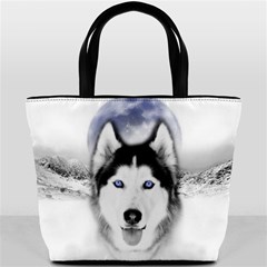 Wolf Moon Mountains Bucket Bag from ArtsNow.com Front