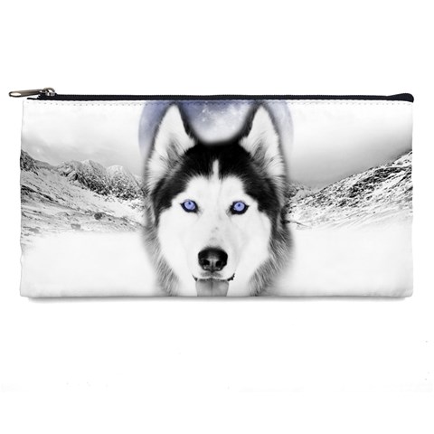 Wolf Moon Mountains Pencil Case from ArtsNow.com Front