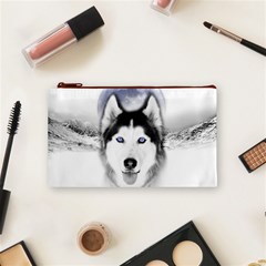 Wolf Moon Mountains Cosmetic Bag (Small) from ArtsNow.com Front