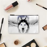 Wolf Moon Mountains Cosmetic Bag (Small)