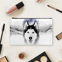 Wolf Moon Mountains Cosmetic Bag (Medium) from ArtsNow.com Front