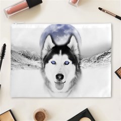 Wolf Moon Mountains Cosmetic Bag (XL) from ArtsNow.com Front
