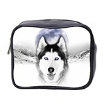 Wolf Moon Mountains Mini Toiletries Bag (Two Sides)